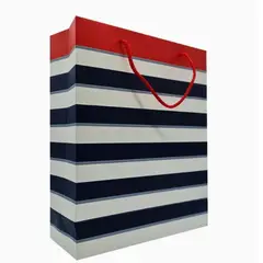 GENERICO - Bolsa Para Regalo 32X25X10 Cm Color Azul Rojo