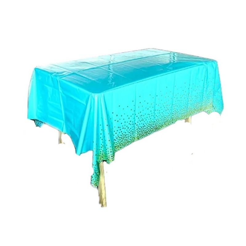 GENERICO - Mantel Azul Claro Con Puntos 137x183cm