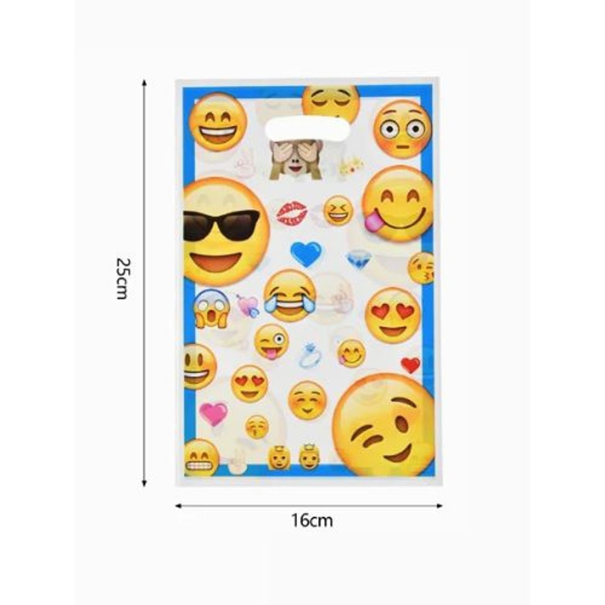 GENERICO - Bolsas Para Dulces 10 Unidades 25X16 Cm Emojis