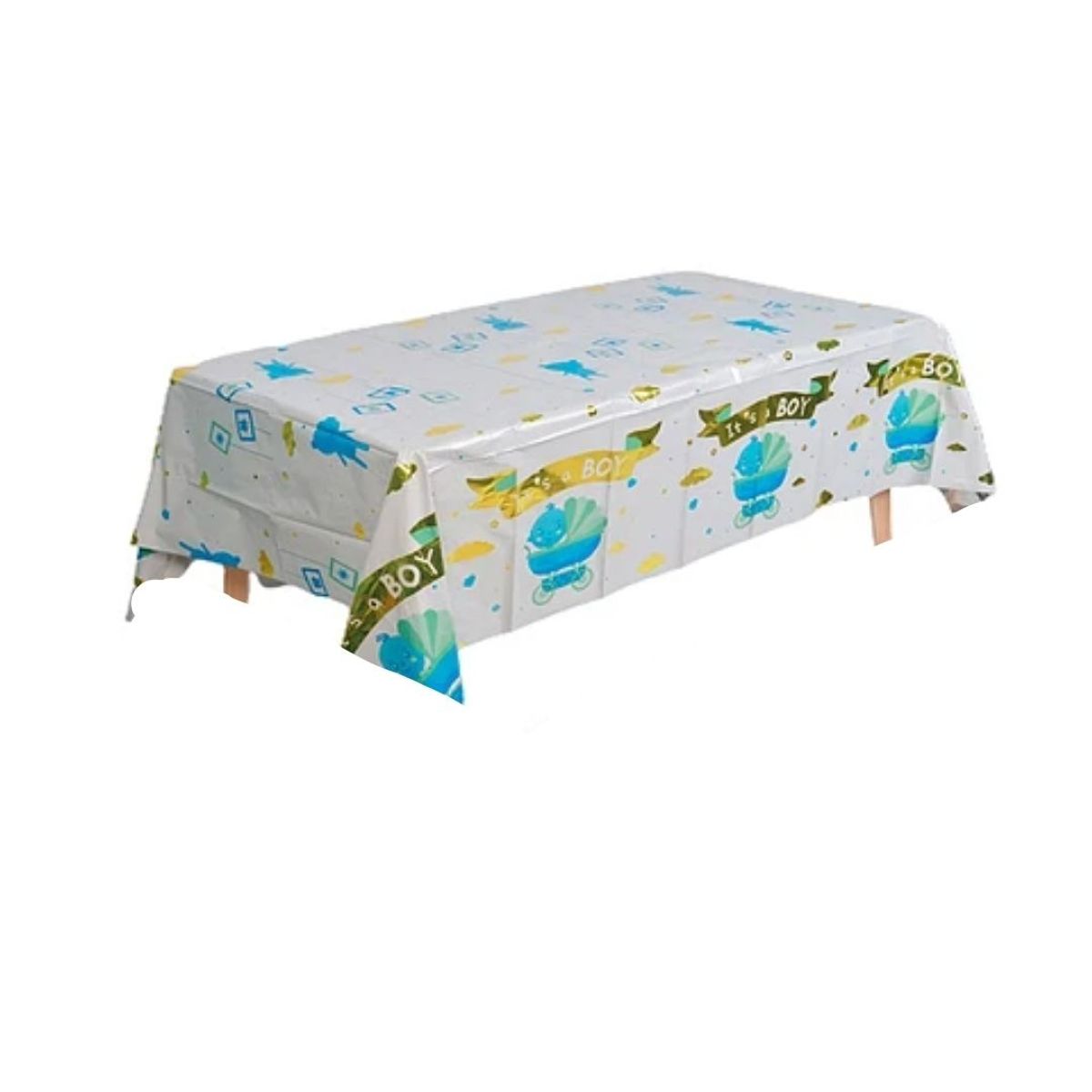 GENERICO - Mantel Metálico Blanco Niño 137x183cm