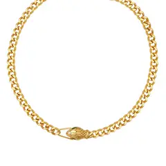 LUX JOYAS - Collar Baño Oro 18k Serpiente Choker