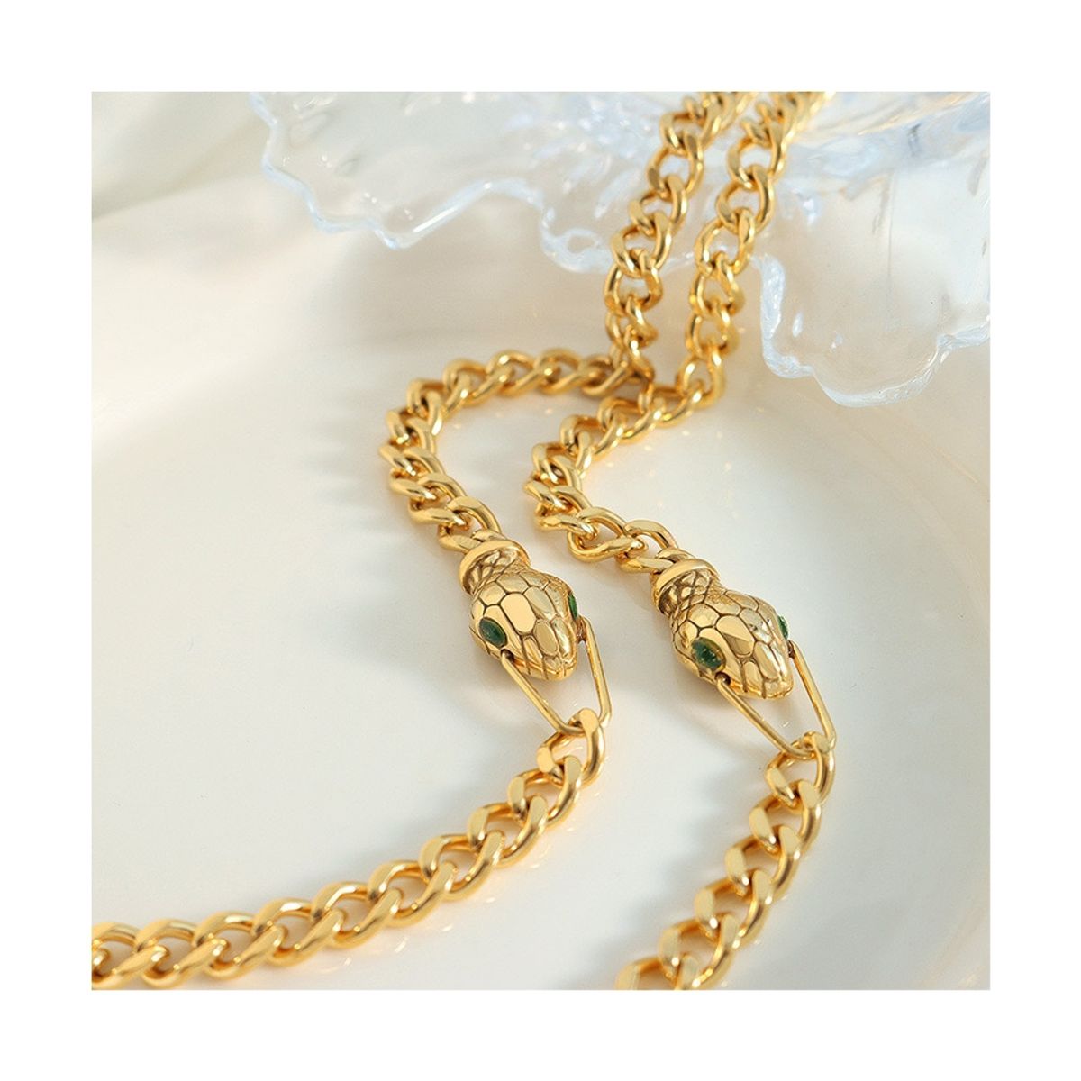 LUX JOYAS - Collar Baño Oro 18k Serpiente Choker