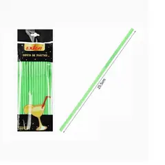 GENERICO - Bombillas De Plástico Color Verde 50 Unidades