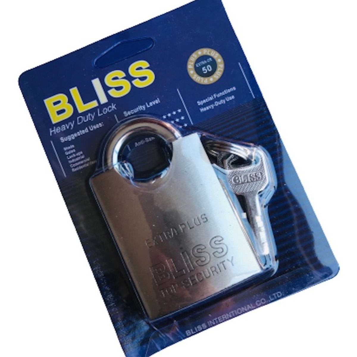 GENERICO - Candado De Seguridad 50mm Anticorte Bliss