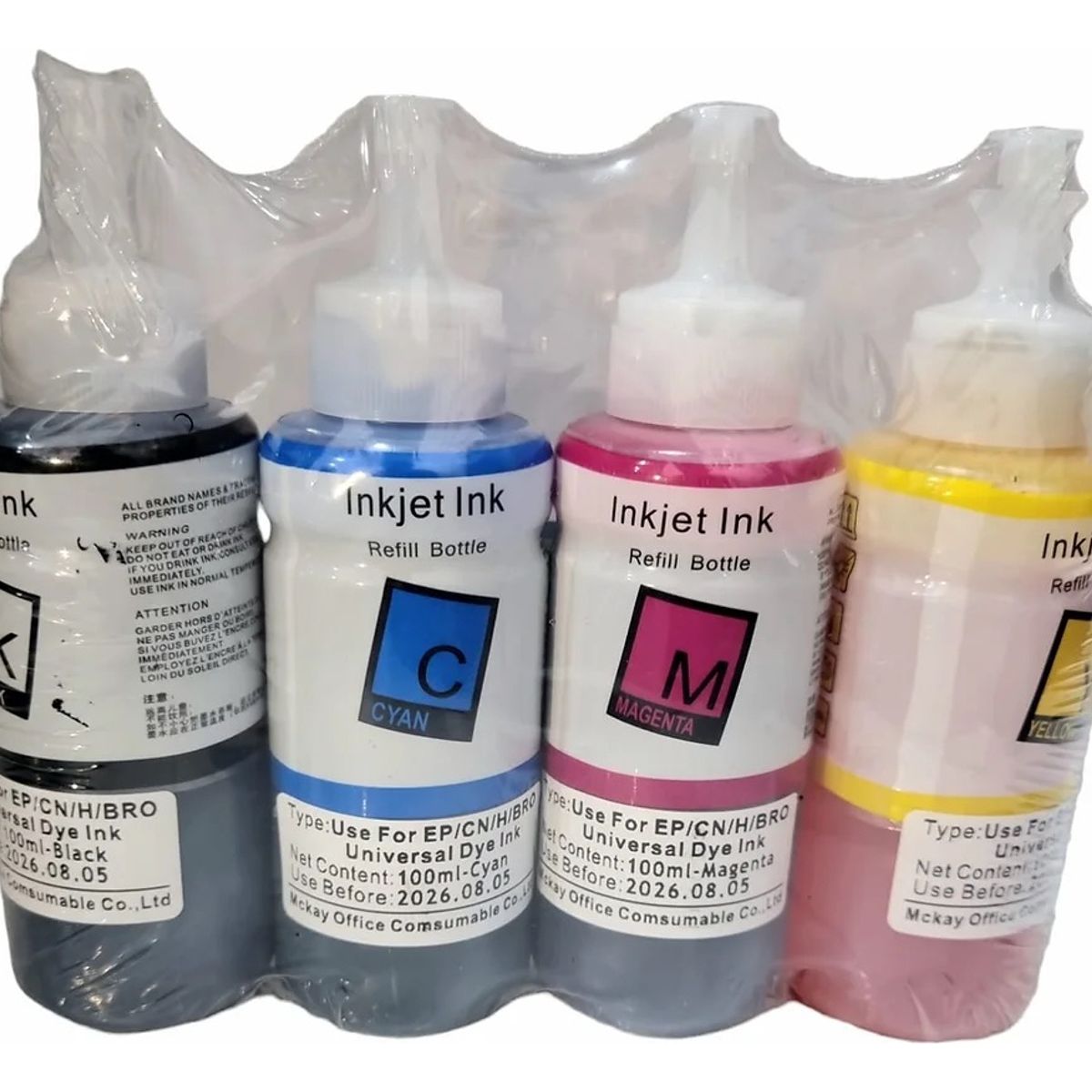 GENERICO - Pack 4 Tintas Para Impresora Compatible Con Todas Las Marcas