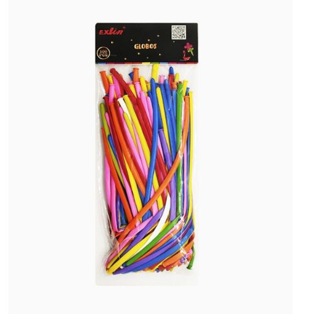 GENERICO - Globos Figuras Colores Surtidos 100 Unidades