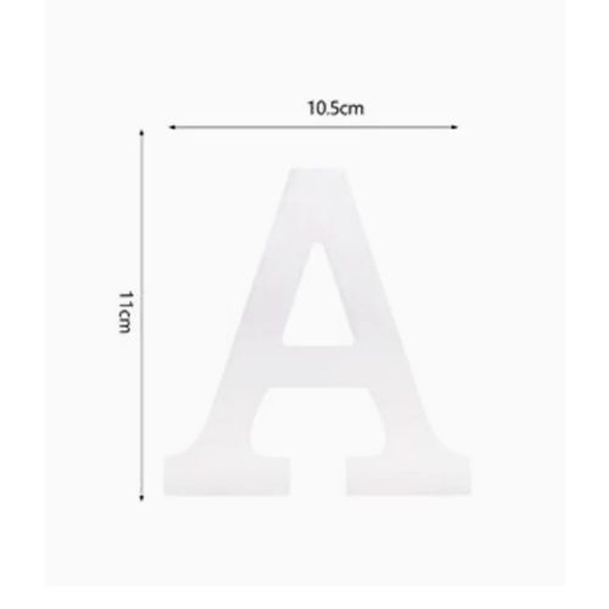GENERICO - Letra A Material De Madera Color Blanco