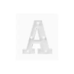 GENERICO - Letras Con Luces Led A Color Blanco Plastico