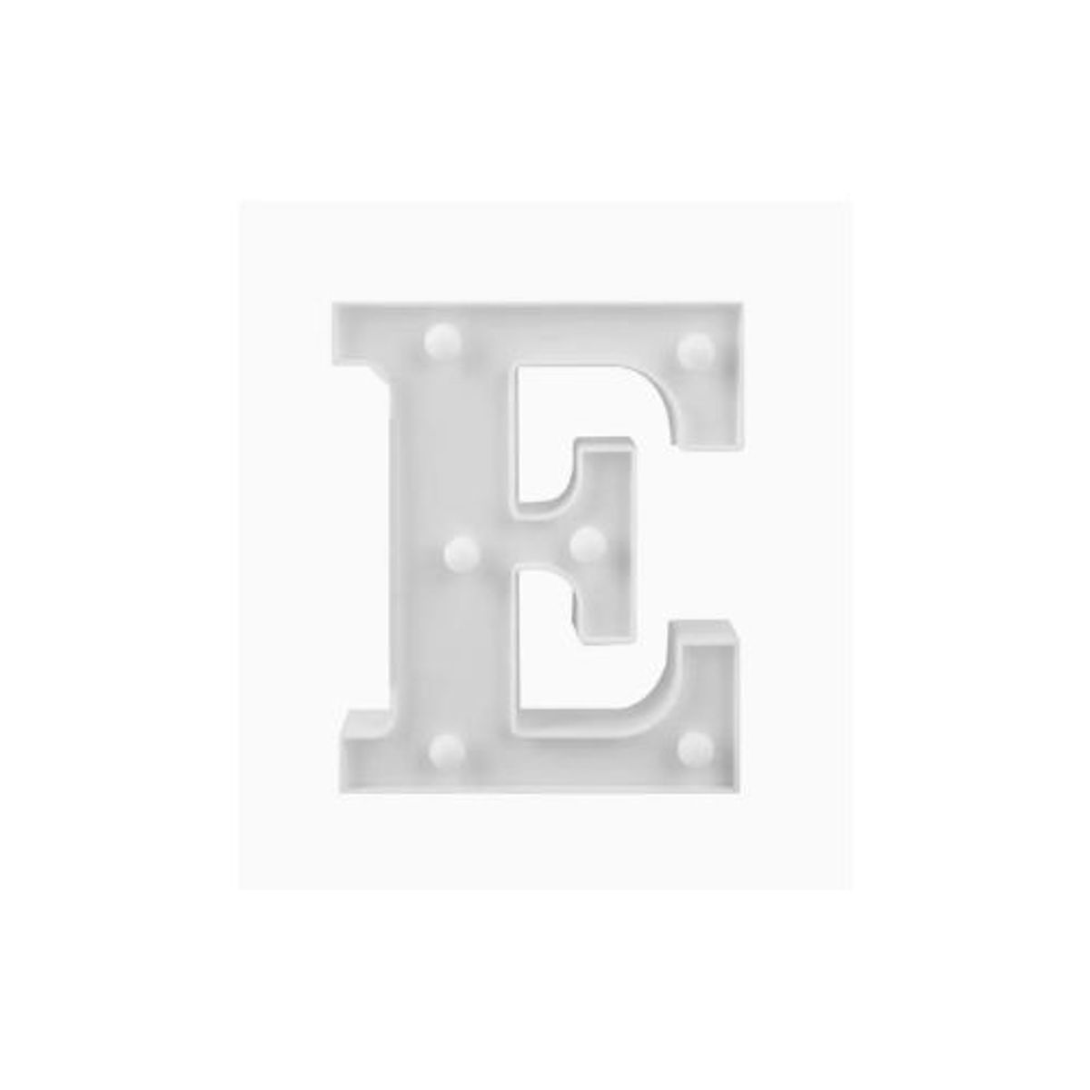 GENERICO - Letras Con Luces Led E Color Blanco Plastico