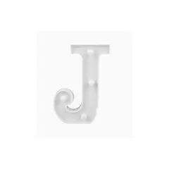 GENERICO - Letras Con Luces Led J Color Blanco Plastico