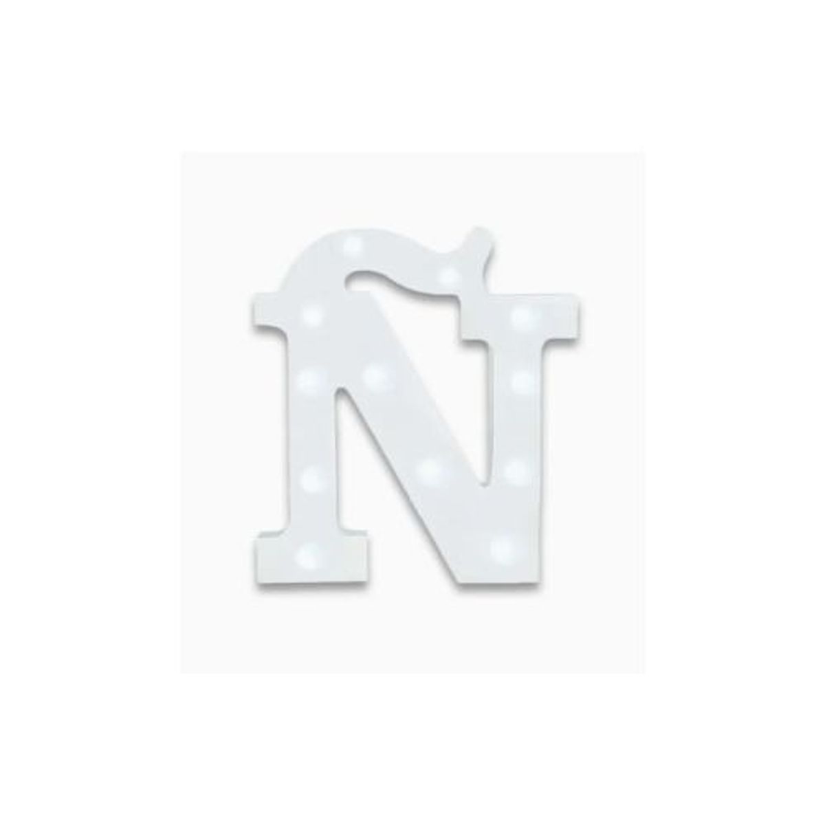 GENERICO - Letras Con Luces Led Ñ Color Blanco Plastico