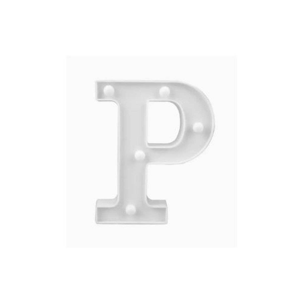 GENERICO - Letras Con Luces Led P Color Blanco Plastico