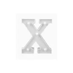 GENERICO - Letras Con Luces Led X Color Blanco Plastico