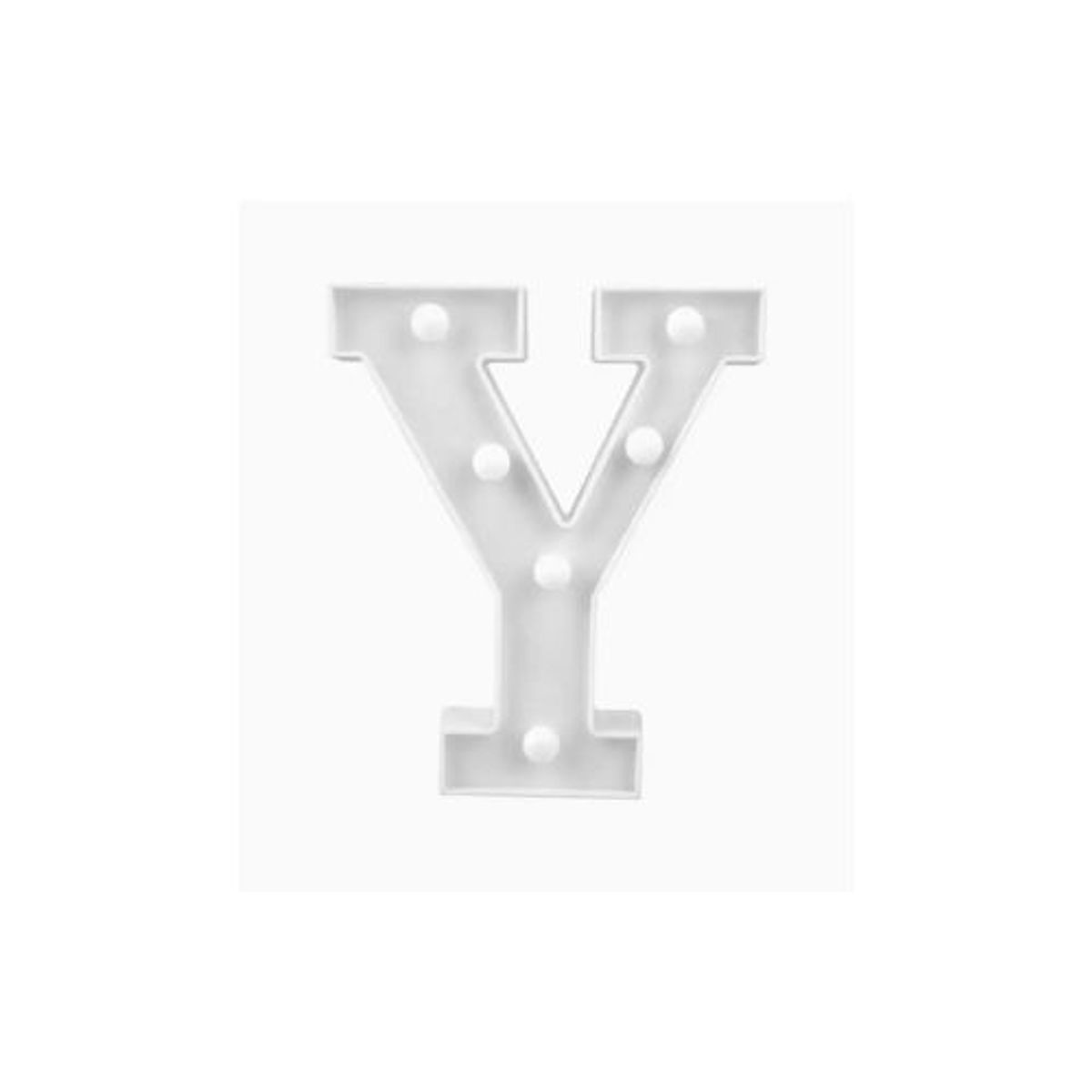 GENERICO - Letras Con Luces Led Y Color Blanco Plastico