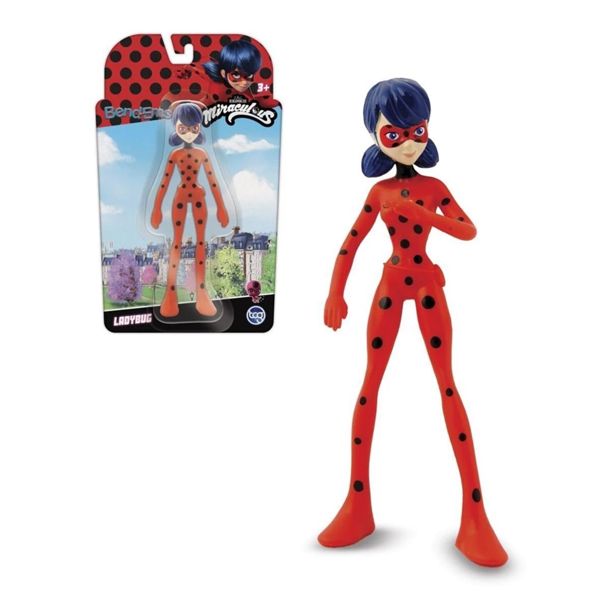 MIRACULOUS - Miraculous Figura 13 Cms De Goma Flexible - Lady Bug