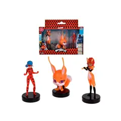 MIRACULOUS - Set de 3 figuras Timbre Modelo Naranjo