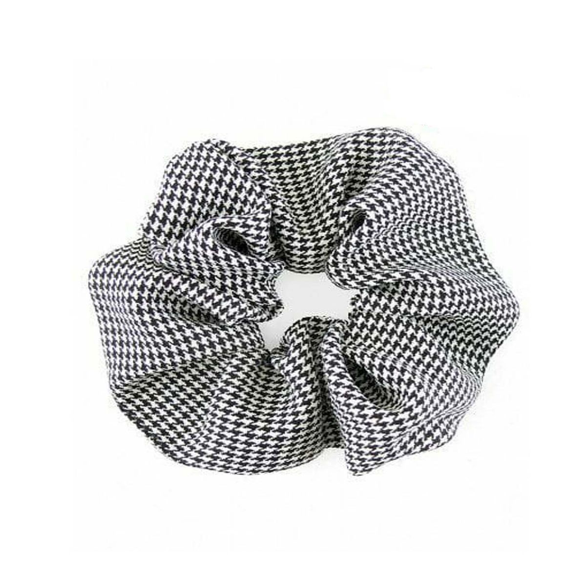 GENERICO - Scrunchie Colet para el cabello XL Blanco con Negro