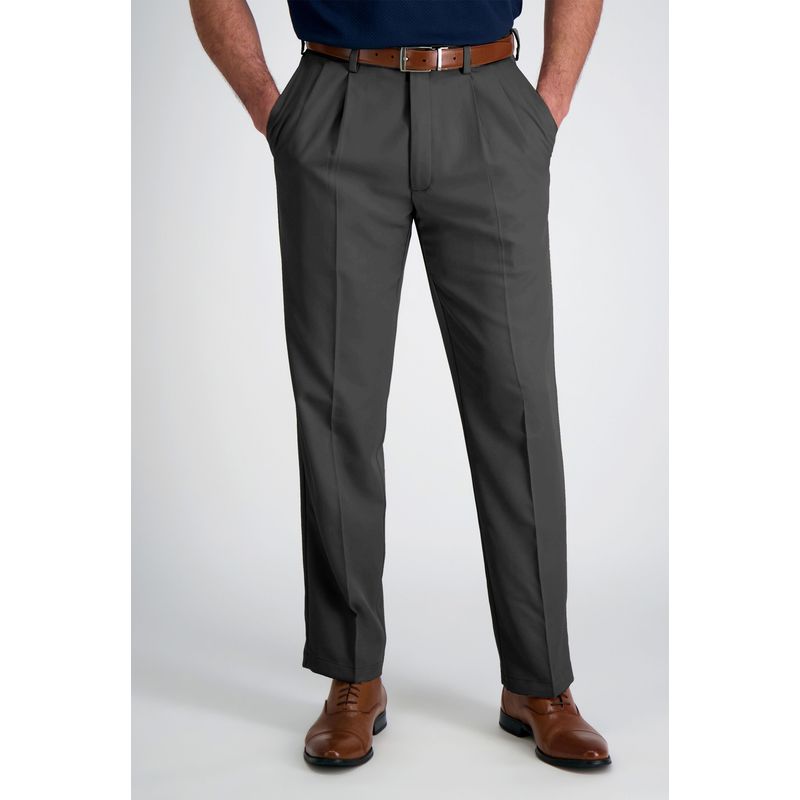 90 GRADOS - Pantalón de Gabardina Pinzado Gris 42
