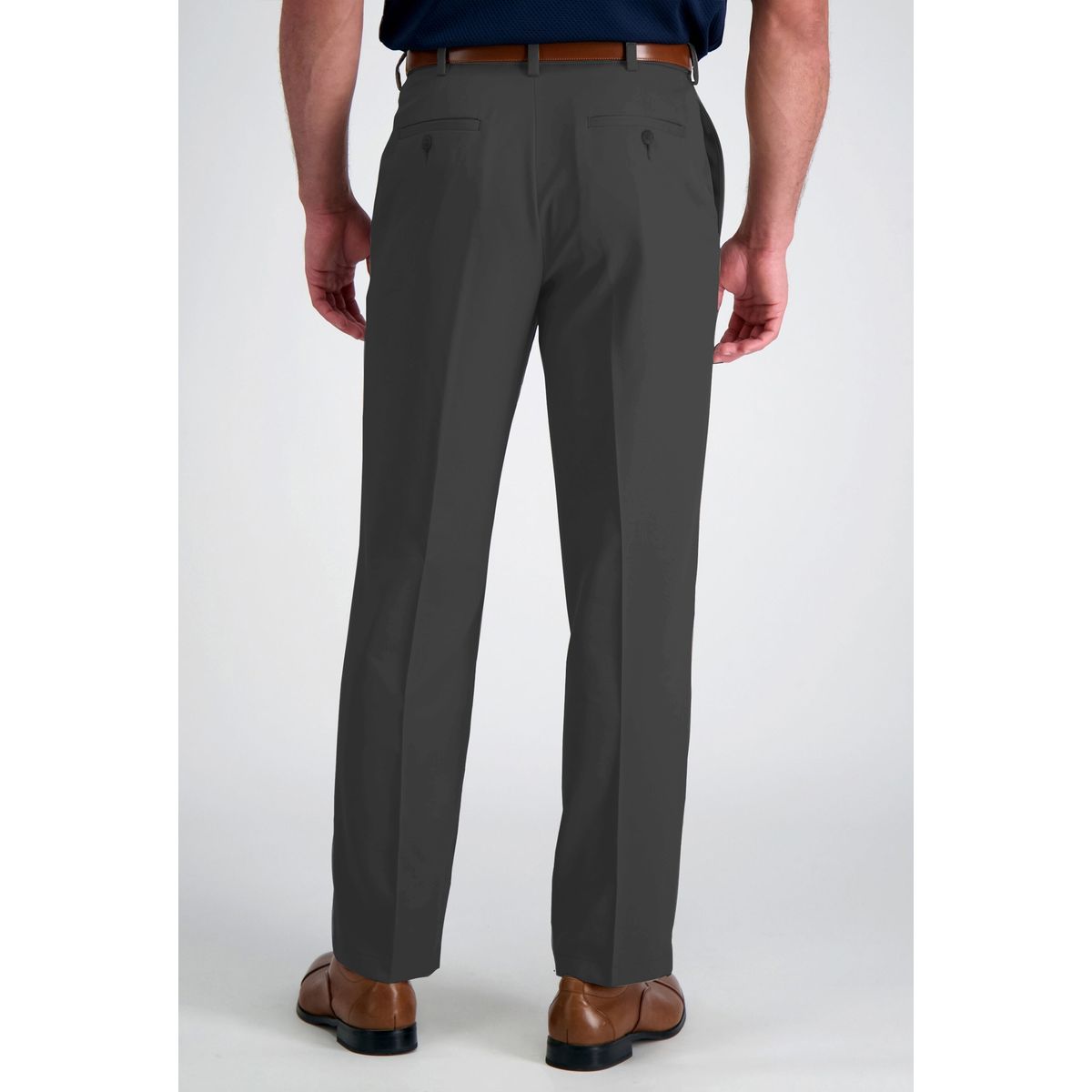 90 GRADOS - Pantalón de Gabardina Pinzado Gris 58