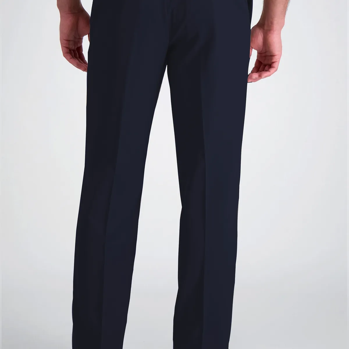 90 GRADOS - Pantalón de Gabardina Pinzado Azul Marino 58