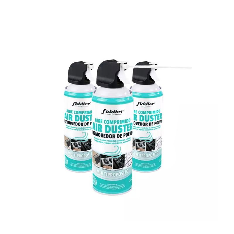 FIDDLER - Pack 3 unds Aire Comprimido de 400ML - Crazygames