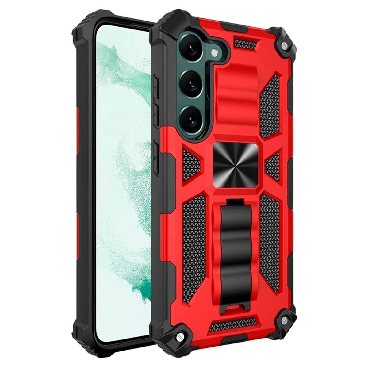 GENERICO - Carcasa Antigolpe Reforzada para Samsung Galaxy A05s - Color Rojo