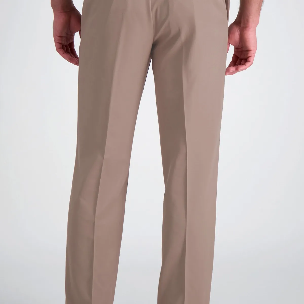 90 GRADOS - Pantalón de Gabardina Pinzado Beige 44