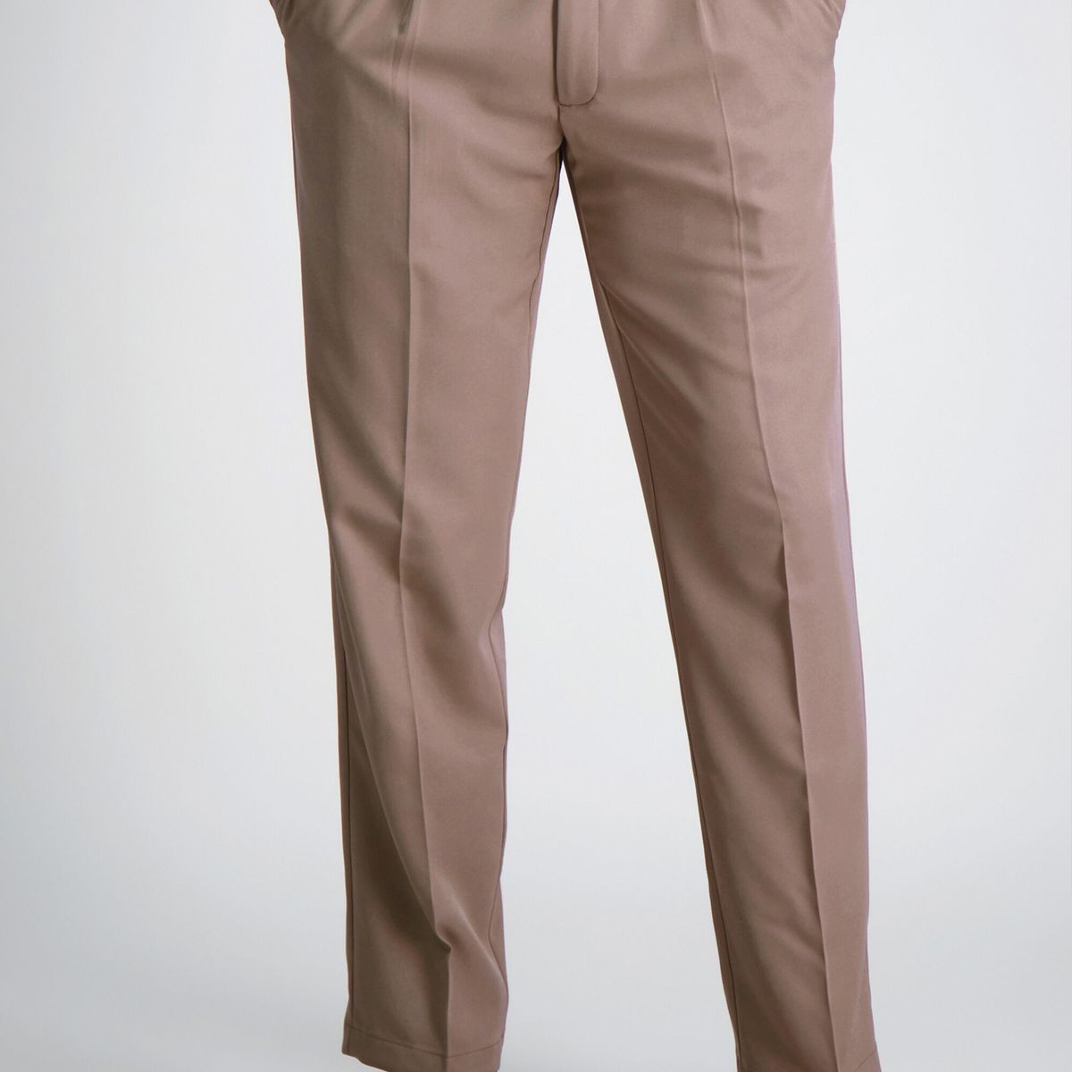 90 GRADOS - Pantalón de Gabardina Pinzado Beige 42