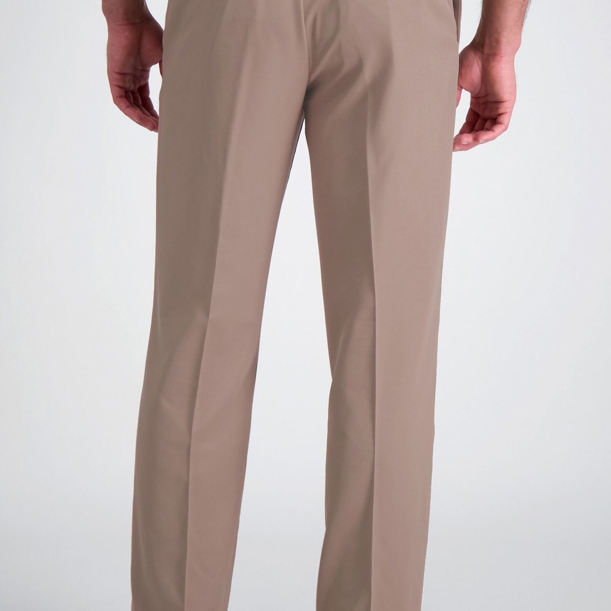90 GRADOS - Pantalón de Gabardina Pinzado Beige 46