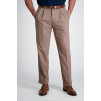 Pantalón de Gabardina Pinzado Beige 52