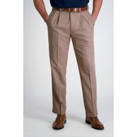 Pantalón de Gabardina Pinzado Beige 54