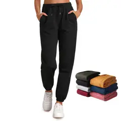 EVERSO - Pack 3 Pantalones Buzo Joggers De Mujer Forrado Polar Con Puño