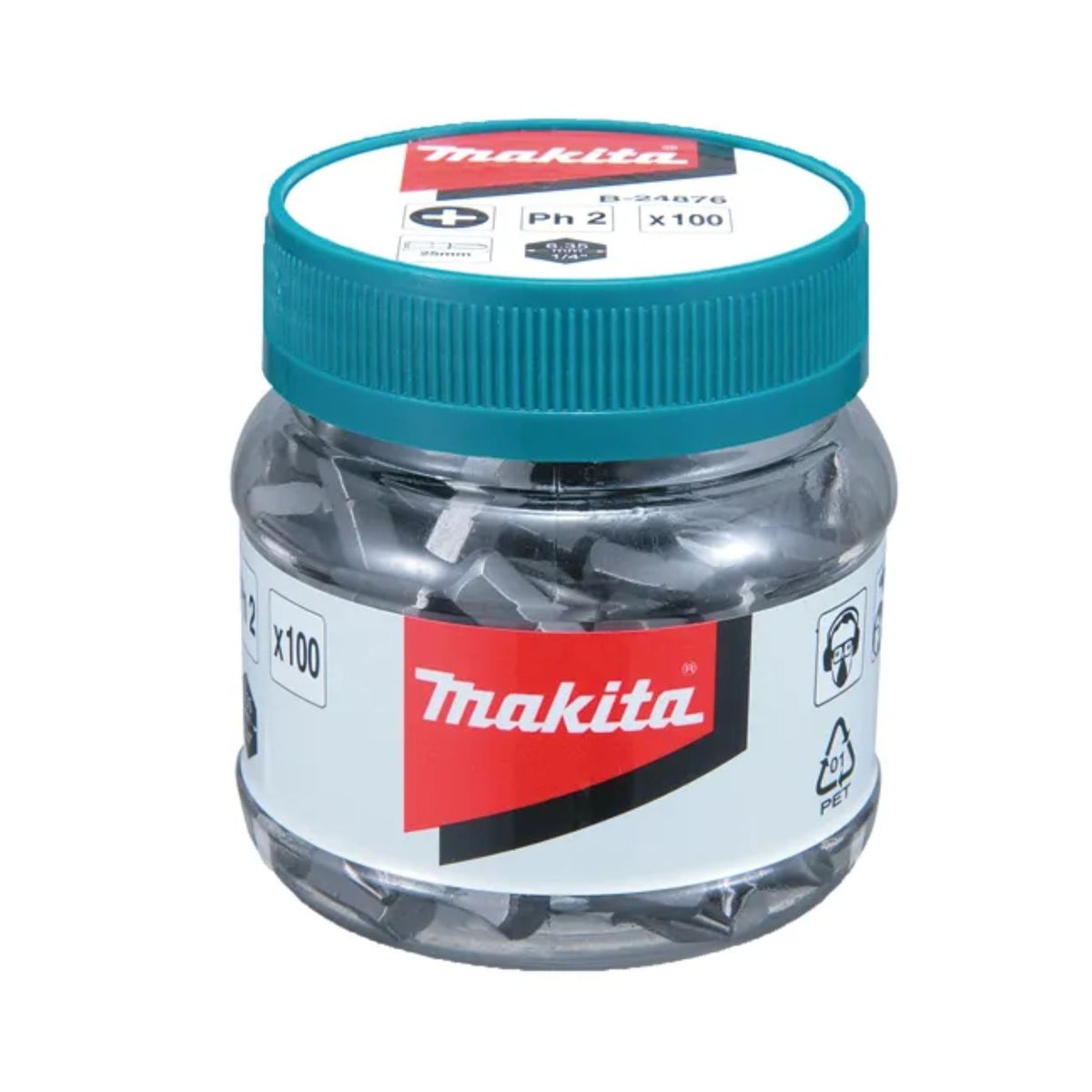 MAKITA - Set 100 Puntas Atornillar Ph2 25mm Makita B-24876