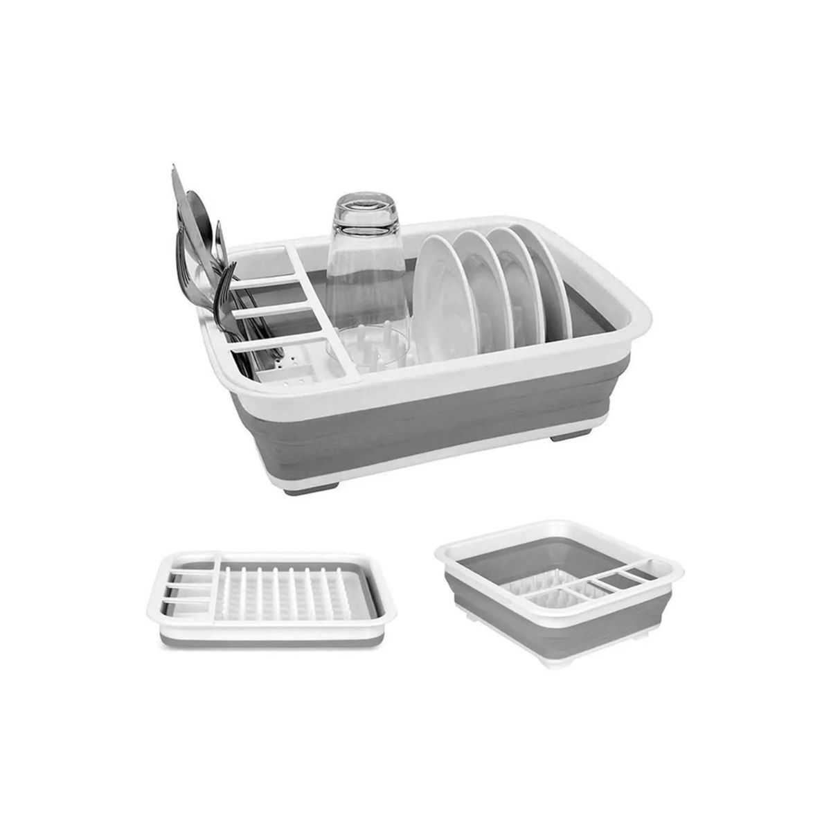 GENERICO - Escurridor de Trastes Organizador Platos Plegable