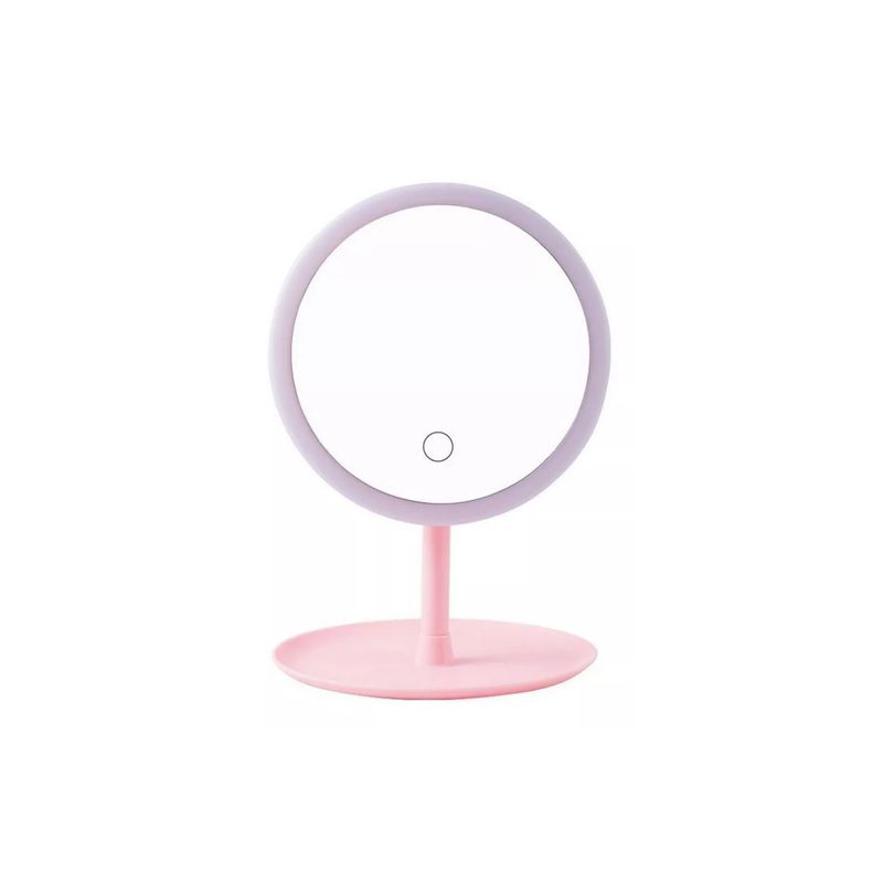 GENERICO - Espejo Con Luz Led Plegable Redondo Recargable