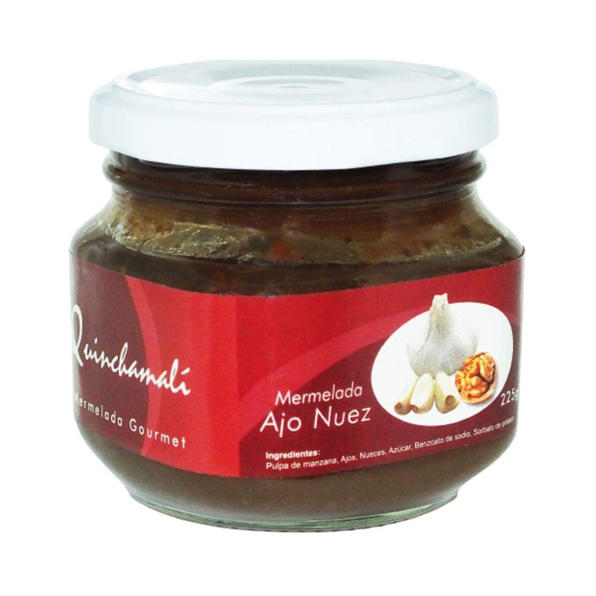 QUINCHAMALI MERMELADA GOURMET - Pack Ajo nuez Manzana nuez Naranja