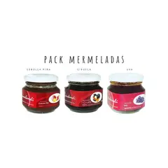 QUINCHAMALI MERMELADA GOURMET - Pack Cebolla piña Ciruela Uva