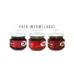 QUINCHAMALI MERMELADA GOURMET - Pack Ciruela Manzana nuez Sandía