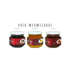 QUINCHAMALI MERMELADA GOURMET - Pack Ciruela Naranja Sandía