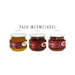 QUINCHAMALI MERMELADA GOURMET - Pack Naranja Sandía Tomate