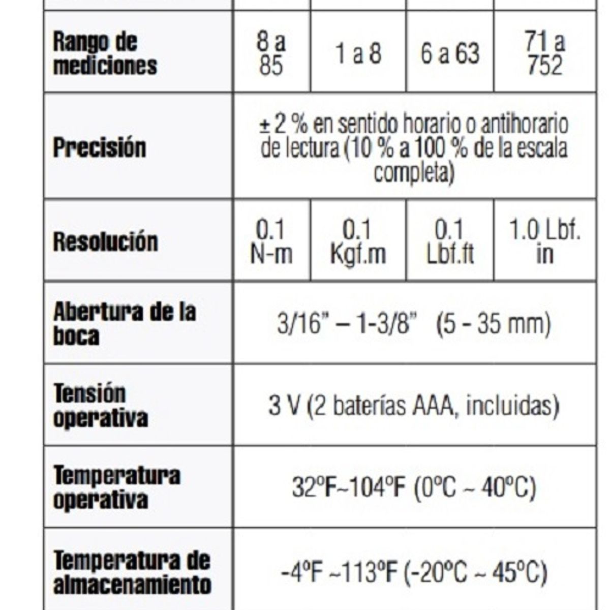 GENERICO - Llave Torque Digital Cps 316 A 1-716 Torquimetro Incl Maleta