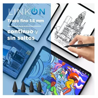 Imagen 2 del producto Lapiz Pencil Tactil Optico Linkon Stylus Para iPad Apple