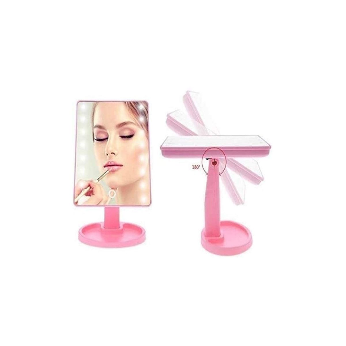 GENERICO - Espejo Portátil Para Maquillaje Con 22 Luces Led
