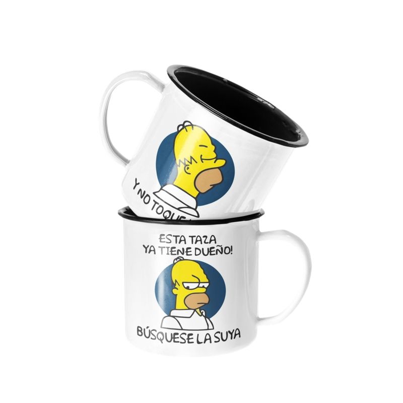 SM - Taza Enlozada Lechera Homero Esta Taza Tiene Dueño SM