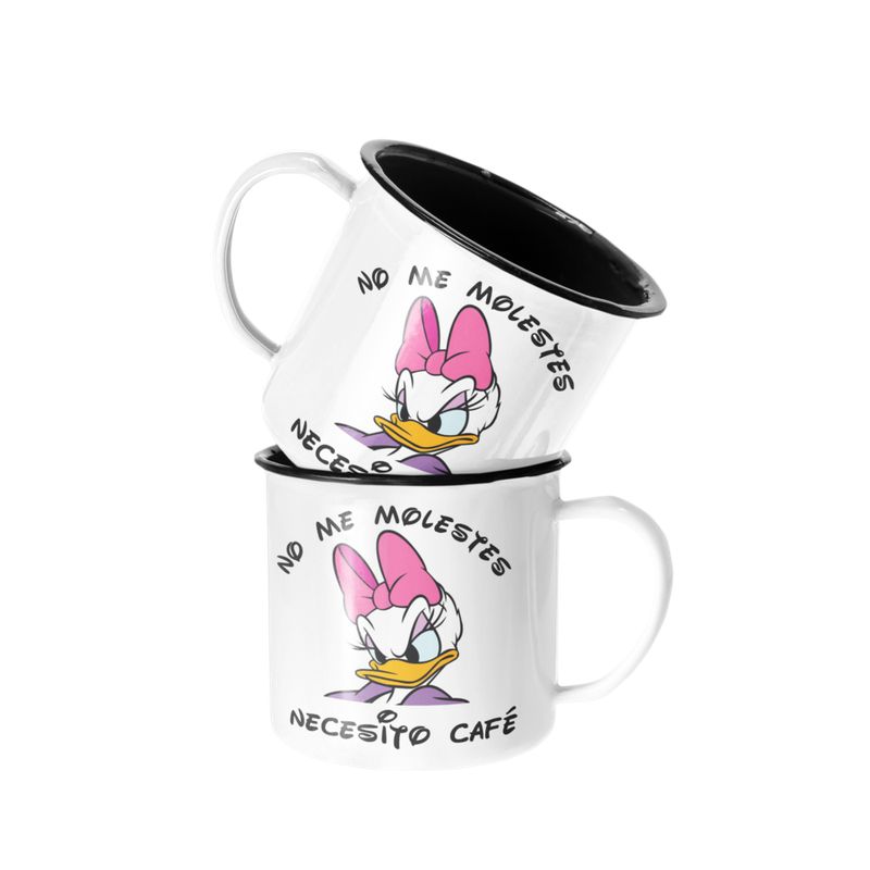 SM - Taza Enlozada Lechera Pata Daisy No Me Molestes - Blanco