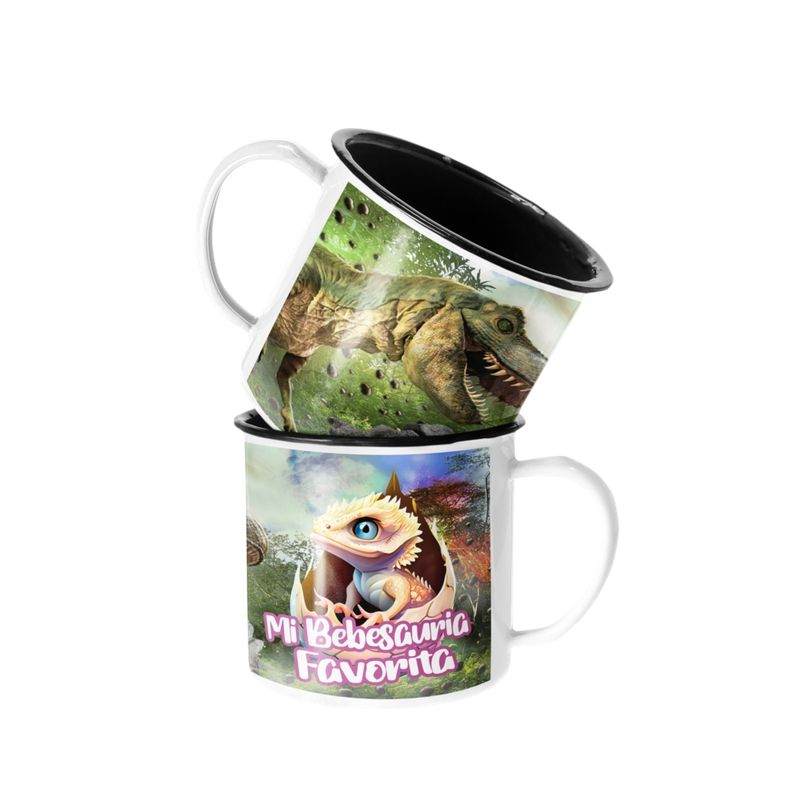 SM - Taza Enlozada Lechera Mi Bebesauria Favorita SM