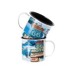 SM - Taza Enlozada Lechera Motel Ruta 66 Estados Unidos