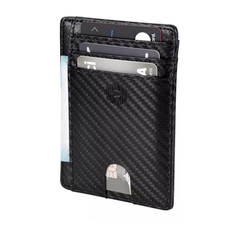 GENERICO - Billetera Hombre Ultra Delgada De Cuero Bloqueo Rfid Hardley