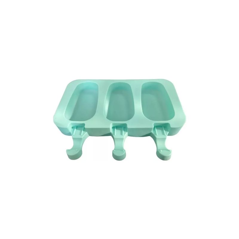GENERICO - Moldes De Silicona Para 3 Helados Paletas Helado Color Verde