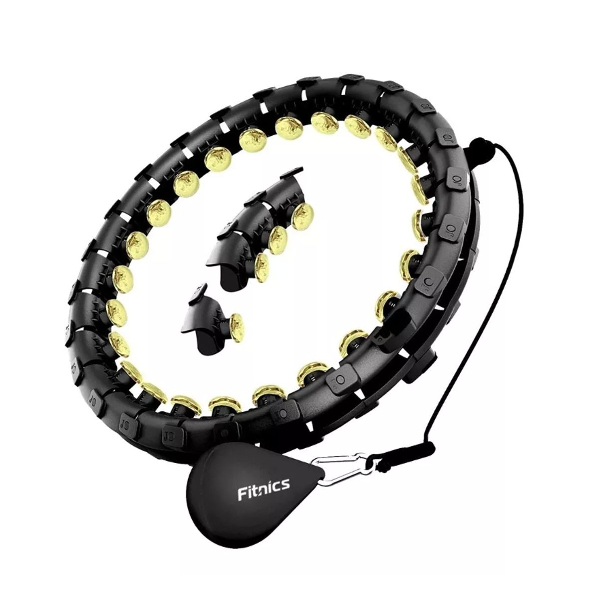 GENERICO - Aro Hula Hoop Ajustable Premium Fitnics Perdida Peso Cintura